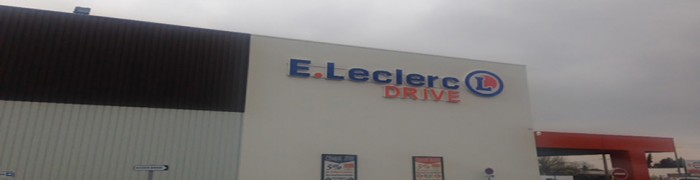 Parking lot Drive E. Leclerc Supermarket